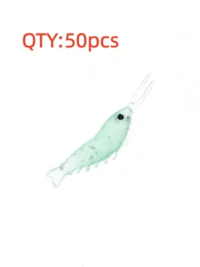 50pcs 3CM Soft Shrimp Fishing Lures, Soft Bait For Largemouth Bass, Freshwater Fishing Tackle Accessories - Multicolor - View 16
