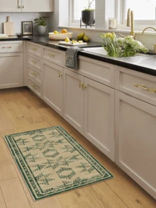 1pc Rug/Carpet/Area Rug/Bath Mat/Bath Rug/Door Mat/Runners/Runner Rug, Nordic Modern Creative - Abstract Geometric Diamond Pattern Hallway Long Runner Rug, Suitable For Bathroom, Kitchen, Entryway, Corridor, Bedside, Living Room, Bedroom, Soft & Washable, Home Decor - Multicolor - View 5