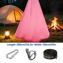 360度旋转吊床，尺寸59*110英寸，弹性材质，含配件，适合瑜伽、露营和野餐，多种颜色可选，露营装备 - 多色 - 查看 3