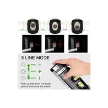 3-Bubble Laser Level, Measuring Tape, Horizontal And Vertical Cross Ruler, Multipurpose Laser Level, Standard Horizontal And Vertical Cross Laser Lines, 8-Foot Laser Line Measuring Tape, Standard And Metric Ruler, Adjusted Laser Level, Line Lasers - Black - View 4
