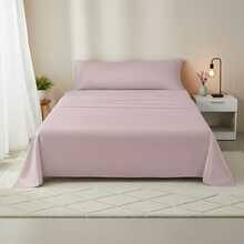Kynley 純色三件式床單，適用於 90/105/135/150/180 公分床：床單、床單和枕頭套各一個。柔軟涼爽，易於清洗。 ✅ 48/72 小時內送達西班牙 - 藕粉色 - 查看 1