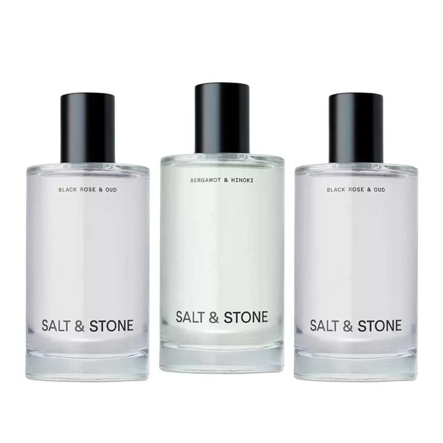 3Pack SSalt-Stone Body Mist (3*3.4oz)- Santal & Vetiver + Bergamot & Hinoki+BLACK ROSE & OUD - Skincare-Infused Perfume Hair & Body Spray For Women & Men - Hydrating With Glycerin & Red Algae - Vegan & Cruelty-Free - 100ml/3.4 Fl Oz Each - 多樣化香型 - 查看 1
