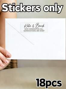 18/36/72/108pcs, Personalized Return Address Labels - Eucalyptus Alphabet Custom Address Labels, Personalized Envelope Return Stickers, White Labels, Party Decorations For Gatherings And Celebrations, Custom Return Address Labels, Custom Information, Self-Adhesive Address Labels, Address Labels, Valentine's Day Address Labels, Couple Gift Labels, Gift Labels, Easter Address - Multicolor - View 11