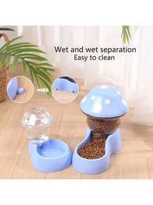 Automatic Dual Pet Bowls, Cat Dog Water Bowl, Rabbit Food Bowl, Anti-Spill Pet Bowls - 500ml - View 4