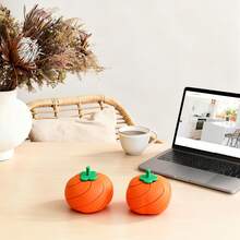 3D Printed Persimmon Fidget Toy, Finger Stress Relief Toy With Rotatable Spiral, Flexible Movable Desktop Ornament, Creative Finger Squeeze Toy, Portable Keychain & Bag Charm, Holiday Birthday Gift - Multicolor - View 2