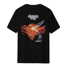 After Hours Til Dawn Fm Music Album Men's And Women's Short Sleeved T-Shirts Cotton Sweatshirts Pullover Hip Hop Rock Top Singer They Weeknds Short Sleeved Top Men's Summer New Collection 2026 - Black - View 5