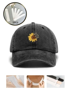 Lpc Men Women Sunflower PatternFashionable Baseball Cap For DailyLife Boho - One Size Fits All - View 5