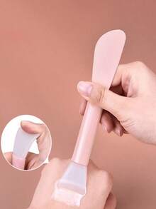 5pcs - Silicone Face Mask Brush With Scraper, 2-In-1 DIY Mud Mask Mixing Beauty Tools - Multicolor - View 3