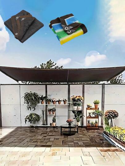 Black Sunshade Net, UV-Resistant Sunshade Net, Breathable, For Courtyards, Farms, Pet Houses, Pergolas, Terraces, Plant Insulation Nets, Balconies, Garages, Backyards, Swimming Pools, Lawns, Walls, Outdoor Activities, Privacy Screens, Fences, Sunshades, Outdoor Gazebos, Awnings, Sunshades, Agricultural Greenhouses