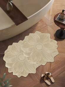 1pc Plain Floral Bath Mat, Bathroom Rug, Door Mat, Small Rug, Carpet, Floor Mat, Home Decor, Area Rug, Outdoor Mat, Home Decor, Area Carpet, Bedroom Carpet, Washable Rug - Multicolor - View 17
