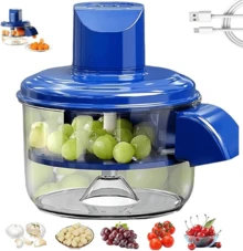 Electric Fruit And Vegetable Peeler Compact Automatic Fruit Peeling Tool. Peels In 20 Seconds. Rechargeable Cordless Design. Easy To Clean. Ideal For Home And Commercial Use. Processes Grapes, Garlic, Cherry Tomatoes, And More. - 彩色 - 查看 8