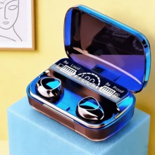 Auriculares Bluetooth M10 con pantalla digital LED, sonido estéreo HiFi, auriculares inalámbricos para música y juegos - Negro - Ver 1