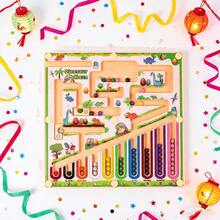 Dinosaur Maze Toy, Magnetic Colorful Numeric Maze Board With Counting Beads, Montessori Early Education Puzzle For Children 3+ Years Old, Fine Motor Skills Development Toy, Ideal Birthday Gift For Boys And Girls - Multicolor - View 5