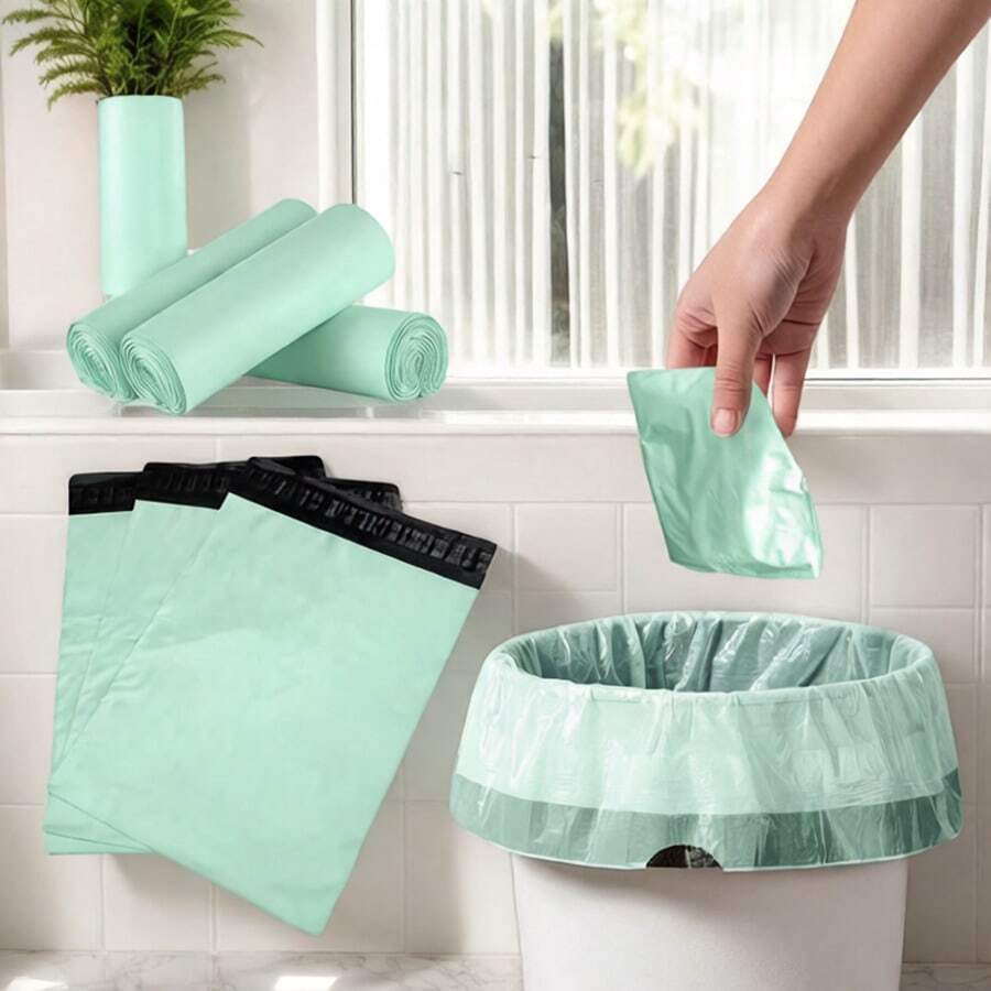 10/20/50/100片装女士卫生巾旅行收纳袋 - 防异味卫生棉条收纳袋，大容量化妆品整理袋，适用于存放化妆品、护肤品、手机等。是度假、节日和送礼的理想之选，也是旅行必备的收纳整理好帮手。 - 彩色 - 查看 1