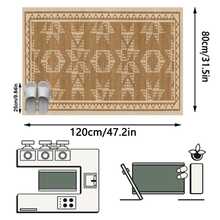 1pc Rug/Carpet/Area Rug/Bath Mat/Bath Rug/Door Mat/Runners/Runner Rug, Nordic Modern Creative - Abstract Geometric Diamond Pattern Hallway Long Runner Rug, Suitable For Bathroom, Kitchen, Entryway, Corridor, Bedside, Living Room, Bedroom, Etc. + Soft Washable Rug, Home Decor - Multicolor - View 12