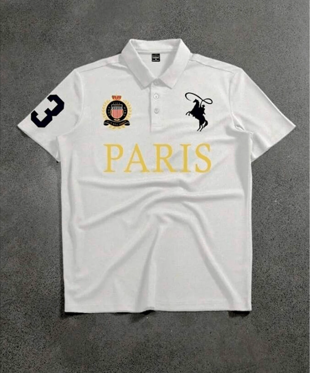 Men's Polo Shirt - New Release 2026 - Top Quality - Get Yours Now! Slim Fit, Premium Cotton, Comfortable, Casual, Spring/Summer - trắng - Xem 1