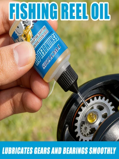 1.01 Oz Fishing Reel Lubricant - Reduces Friction And Wear, Forms A Metallic Surface Film, Minimizes Wear, And Ensures Smooth Rotation Of The Fishing Reel. It Reduces Chain Adhesion-Induced Consumption, Extends Service Life, And Is Anti-Aging.