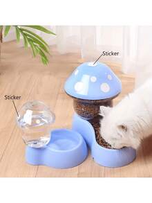 Automatic Dual Pet Bowls, Cat Dog Water Bowl, Rabbit Food Bowl, Anti-Spill Pet Bowls - 500ml - View 6