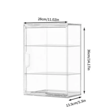 1PC Acrylic Display Case Clear Display Box Dustproof Box Collectibles Model Three Style Available - C:2 Layers Of Partition - View 2