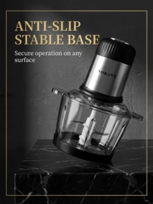 3升不锈钢电动绞肉机，配备4个锋利刀片，可绞碎肉类、蔬菜、水果和坚果。SOKANY - 日規A型插(100V) - 查看 10