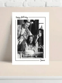 Personalized Birthday Photo Greeting Card, Customized Birthday Card, Birthday Photo Memento, Personalized Birthday Card, Add Photo Greeting Card, Best Friend Birthday Card - A - View 9