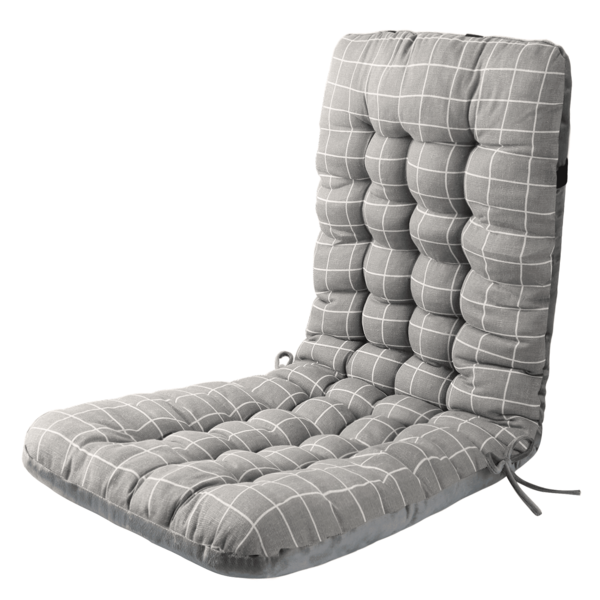 EDIMENS High Back Chair Seat Support Cushion,Recliner Cushions Outdoor Garden Patio Seat Cushion With Backrest Low Back Pain Relief Thick Large Lightweight Patio Seat Pads For Home Office Garden Chair