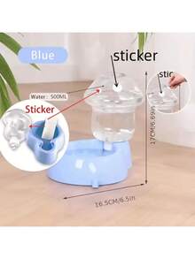 Automatic Dual Pet Bowls, Cat Dog Water Bowl, Rabbit Food Bowl, Anti-Spill Pet Bowls - 500ml - View 16