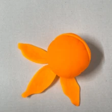 1 pieza Juguete de estrés con forma de naranja pelada, juguete de broma y diversión - Amarillo - Ver 14