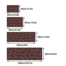 1pc Floor Mat/Rug (Rug, Carpet, Area Rug, Bath Mat, Bath Rug, Door Mat, Runners, Runner Rug), European Vintage - Aesthetic Floral Stripe Plant Elements - Hallway Runner Carpet, Bathroom, Kitchen, Entrance, Doorway, Corridor, Bedside, Living Room, Bedroom Etc.) + All Season Soft Washable Rug, Home Decor - Multicolor - View 3