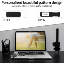 Protetor de Tela de Privacidade para Laptop e Smartphone, Capa Deslizante Ultrafina para Câmera, Adequado para Computadores, Tablets, Telefones, Escudo de Segurança em ABS, NQDZ - Multicolorido - Visão 6