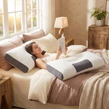 3D SPA Massage Pillow Partition To Help Sleep And Protect The Neck Pillow Knitted Cotton Pillow Bedding,2 Pillows Soft Woven Neck Massage Pillows For Couples - Featuring Adjustable Ergonomic, High-Quality Pillow Core, And A Removable Pillowcase For Enhanced Sleeping Comfort. King Bed Size - Deep Sleep Neck Support Pillow, Hypoallergenic Inserts, Down Altemative Pillow,Cervical Pillows For Bed, Mother Day Gift,Living Room & Bedroom Decor,Spring Home Refresh (1/2pcs Honeycomb Shape) - White - View 4