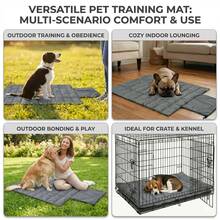 4-Season Durable Anti-Slip Pet Pad, Foldable Dog Bed, Versatile Cat Sleeping Mat For Travel, Backseat & Trunk Use - Multicolor - View 6