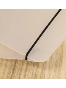 A5/A6/A7 6-Ring Semi-Transparent Matte PP Material File Folder, B5 9-Ring Loose Leaf Binder Cover, A4 4-Ring Sticker Notebook Cover, Material Storage Shell, Suitable For Home, Office And School - Single Piece - View 5