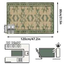 1pc Rug/Carpet/Area Rug/Bath Mat/Bath Rug/Door Mat/Runners/Runner Rug, Nordic Modern Creative - Abstract Geometric Diamond Pattern Hallway Long Runner Rug, Suitable For Bathroom, Kitchen, Entryway, Corridor, Bedside, Living Room, Bedroom, Soft & Washable, Home Decor - Multicolor - View 14