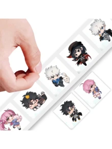 500 Time Agent Roll Stickers Baking Stickers Creative Stickers Dessert Milk Tea Cup Stickers Takeout Labels Sealing Stickers, School Supplies, Back To School - A - View 7