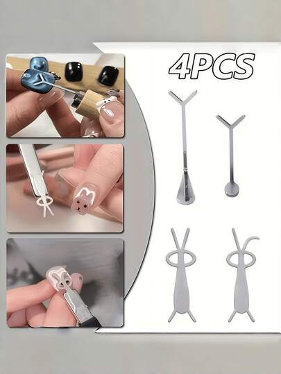 Y-Shaped Heart Cat Eye Magnetic Nail Art Tool, Designed For Christmas Decoration, Holiday Gifts, Dates, Outings, Travel. Convenient To Carry, Easy To Store, Beautifully Packaged - Perfect For New Year, Parties And Galas.