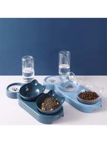 Automatic Dual Pet Bowls, Cat Dog Water Bowl, Rabbit Food Bowl, Anti-Spill Pet Bowls - 500ml - View 8