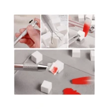 50Pcs Soft Nail Sponges For Ombre, Nail Art Sponges With Grabbing Pen, Aura Nails, Ombre Nail Brush, Manicure Nail Art Tools, Professional Accessories Supplies, Nail Sponge Metal Grabber Mini Replaceable Nail Sponges Blocks For Ombre Nail Art Sponges Nail Art Tools For Nail Supplies Nail Accessories,Nail Supplies,Nail Tools,Nail Art Tools,Back To School,Nails,Nail Tools For Press On Nails - 彩色 - 查看 3