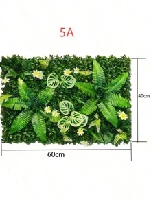 1片人造植物草坪墙板，绿色植物围栏，仿真苔藓，适用于室内外花园庭院商店背景装饰 - 悬挂式草坪背景，适用于家庭花园派对婚礼装饰 - 彩色 - 查看 7