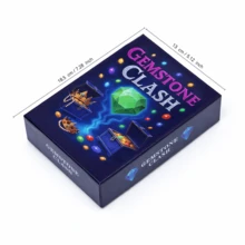 GEMSTONE CLASH Renaissance Gem Merchant Strategy Board Game Competitive Resource Management Engine Builder Masterpiece Jewel Crafting Tabletop Experience Noble Prestige Points Pursuit Tactical Card Drafting Adventure - Blue - View 2