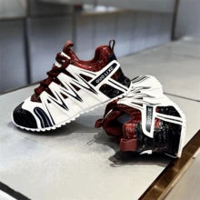 Giày thể thao nam casual thời trang mới năm 2026, thiết kế sang trọng nhẹ nhàng, kiểu dáng slip-on đa năng, chống thấm nước và chống trơn trượt. - Đỏ và trắng - Xem 3