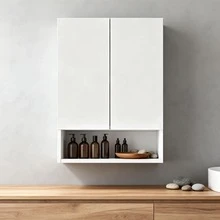 Repisas Flotante Para Pared Armarios De Almacenamiento Para Cocina Con 2 Puertas - Blanco - Ver 3