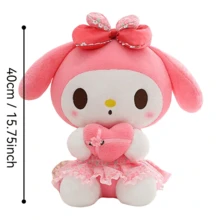 SANRIO 花朵图案毛绒娃娃，填充玩具，大型毛绒娃娃，儿童安抚娃娃，家居/汽车装饰，抱枕，沙发摆件，女孩礼物 - 彩色 - 查看 17
