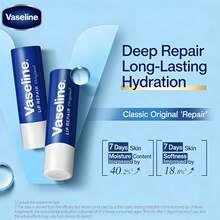 3.5g Vaseline Classic Lip Balm Original, Moisturizing And Repairing - Clear - View 2
