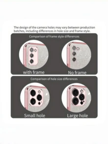 粉色奢华手机壳，镶嵌闪亮钻石，渐变设计，兼容 13/A14 4G/A14 5G/A15/A52/A52s 5G/A53 5G/A54 5G/A55 5G/S23/S23+/S23 Ultra/S23 FE/S24/S24 Plus/S24 Ultra - 粉色 - 查看 5