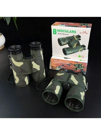 6x35mm Binoculars, High Definition Interesting Outdoor Educational Telescope, Portable Outdoor Binoculars Suitable For Outdoor Adventure, Travel, Camping, Hiking