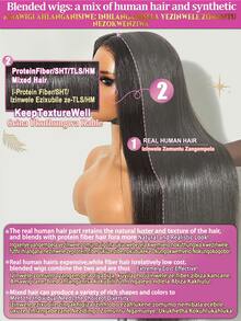 200% Density Brazilian Straight Human Hair Wigs, 13x6 13x4 5x5 Full Lace Front Wigs With Pre-Plucked Hairline & Baby Hair, 8-34 Inches - Natural & Black - View 11