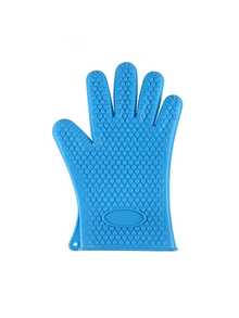 1只加厚硅胶手套，耐热硅胶手套，防水烤箱手套，适用于烹饪、烘焙、烧烤、家务清洁 - 彩色 - 查看 13