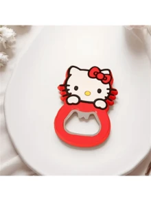 Sanrio 1/3 PiecesHello Kitty Magnetic Bottle Opener, Convenient And Compact, Is An Ideal Choice For Home And Bar Tools, Suitable For Birthdays, Party Gifts, Valentine's Day, Weddings, Travel Accessories, Bars, Parties, Dances, Holiday Parties - Multicolor - View 9