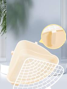 1pc Large Capacity Non Stick Poop Triangle Toilet Small Pet Mini Pot Dragon Cat Rabbit Poop Small Pet Dedicated Toilet Non Jamming Toilet Urine Triangle Toilet Small Pet Mini Urine Pot Cat Rabbit Small Pet Supplies - Multicolor - View 7